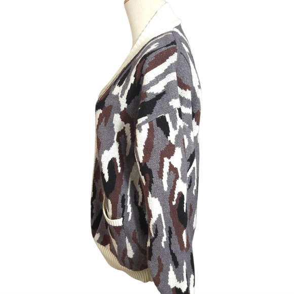 Janice Apparel Camouflage Cardigan Sweater - Picture 5 of 7